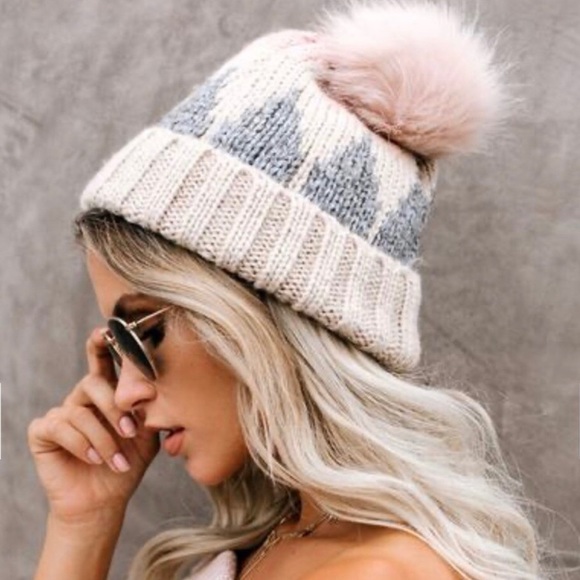 Vici Accessories - Vici Pom Knit Beanie